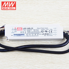 Fuente de alimentación del MW 16W 12V IP30 UL LPF-16D-12 con la función de PFC